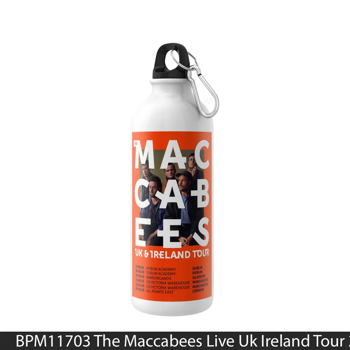 Botol The Maccabees Live Uk Ireland Tour 2025 - Music Sport Bottle