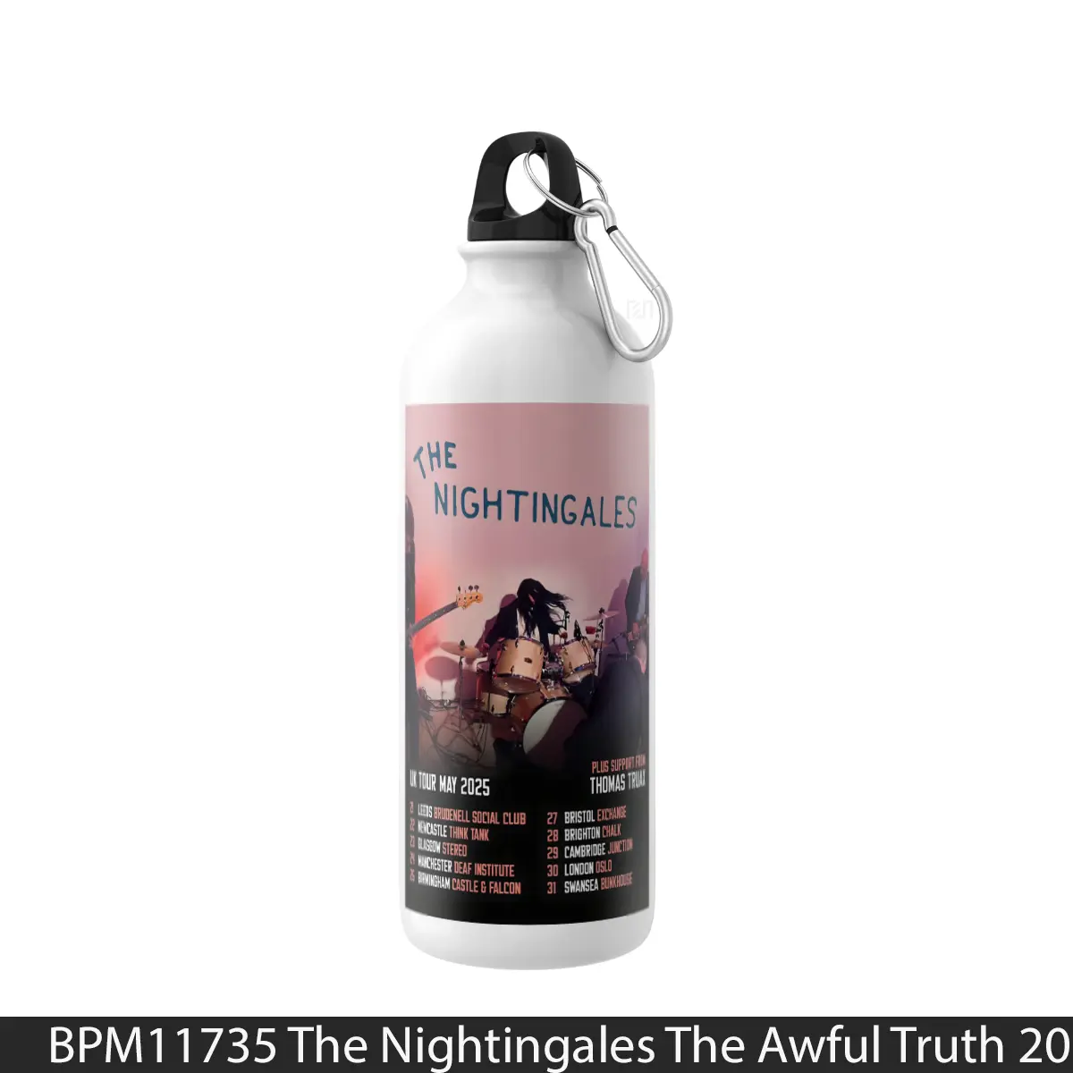 Botol The Nightingales The Awful Truth 2025 Uk Tour Post - Music Sport Bottle