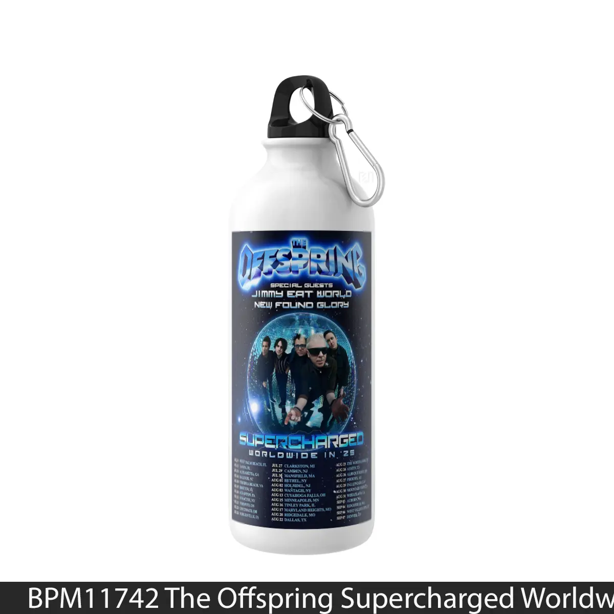 Botol The Offspring Supercharged Worldwide 2025 North Am - Music Sport Bottle