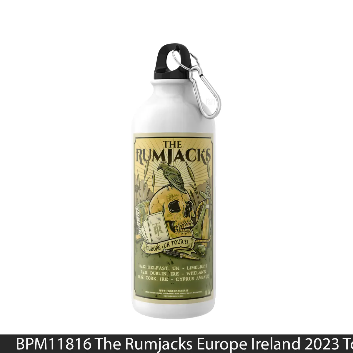 Botol The Rumjacks Europe Ireland 2023 Tour - Music Sport Bottle