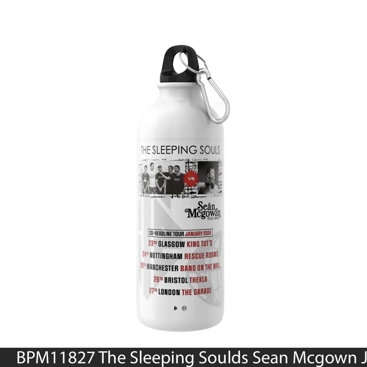 Botol The Sleeping Soulds Sean Mcgown January 2024 Uk - Music Sport Bottle