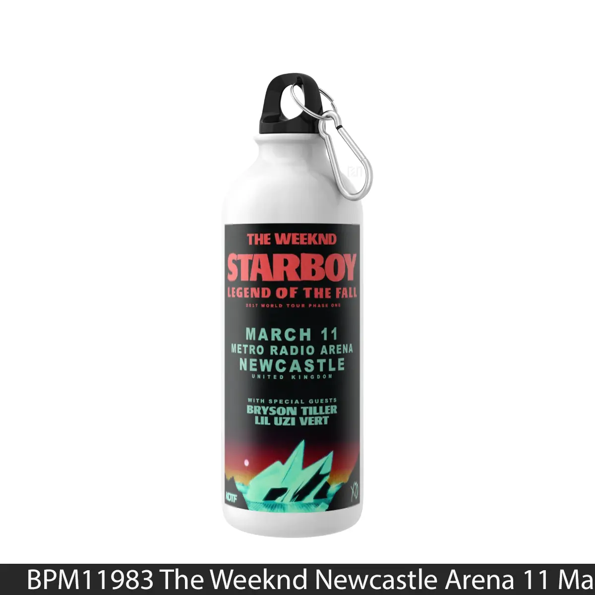 Botol The Weeknd Newcastle Arena 11 March 2017 - Music Sport Bottle