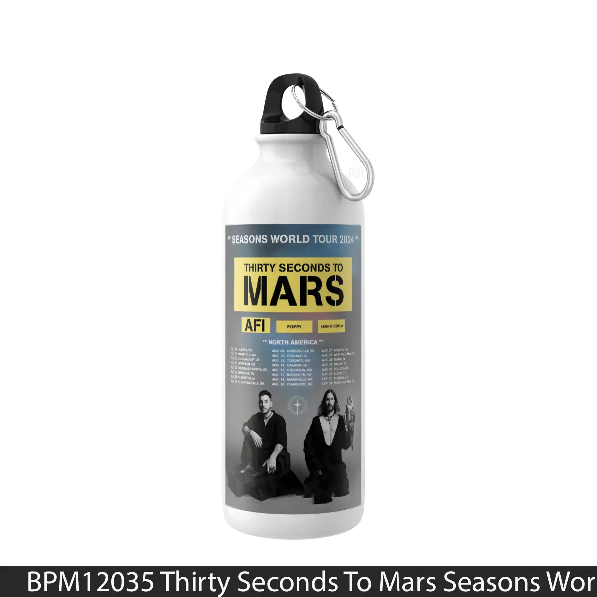 Botol Thirty Seconds To Mars Seasons World Tour 2024 North America - Music Sport Bottle