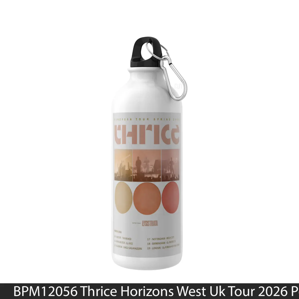 Botol Thrice Horizons West Uk Tour 2026 - Music Sport Bottle