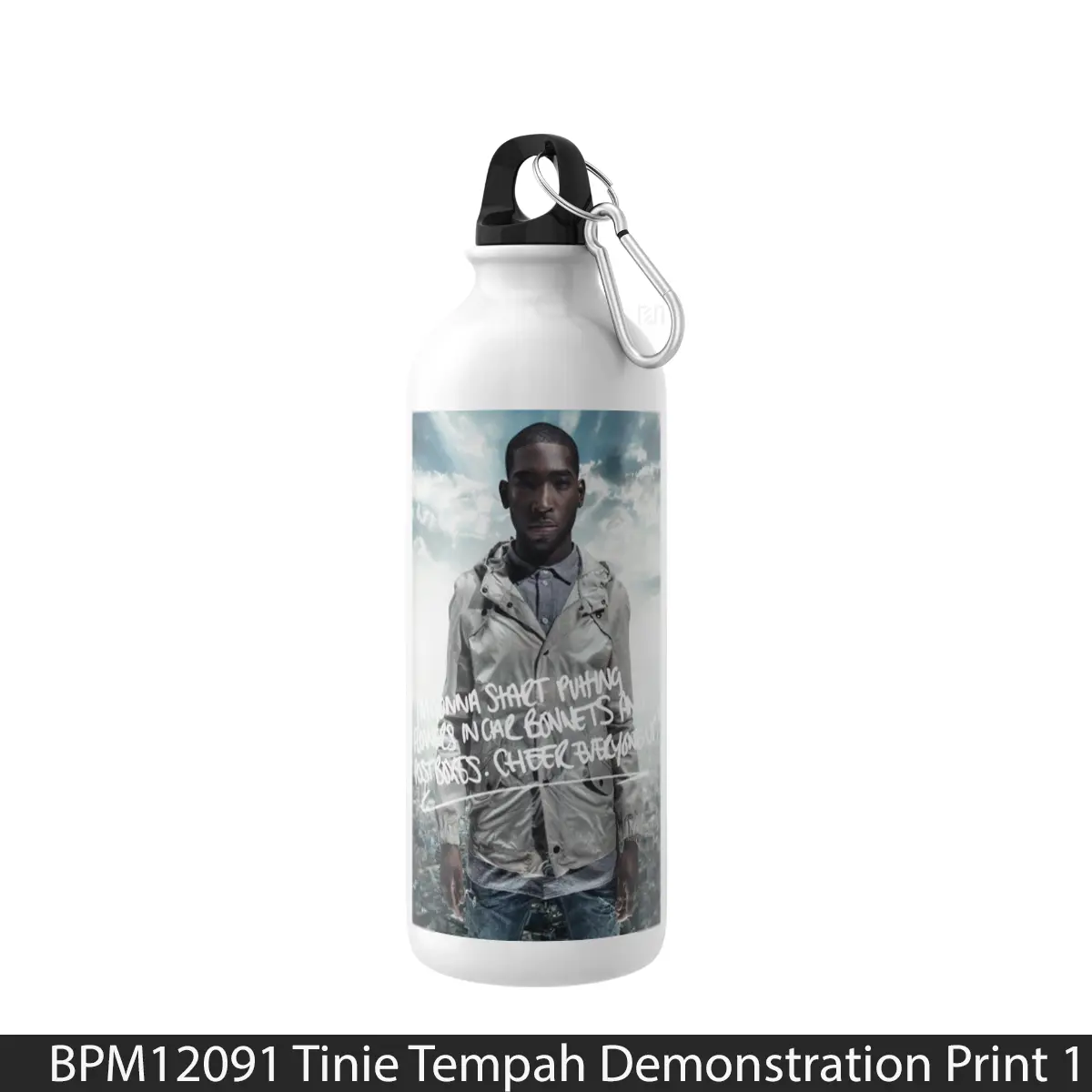 Botol Tinie Tempah Demonstration Print 1 - Music Sport Bottle