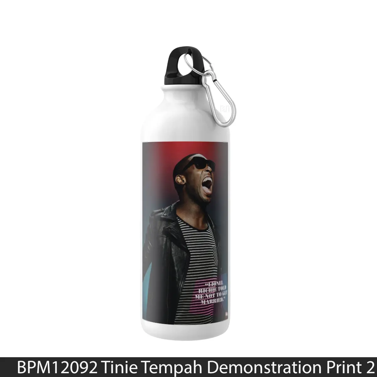 Botol Tinie Tempah Demonstration Print 2 - Music Sport Bottle