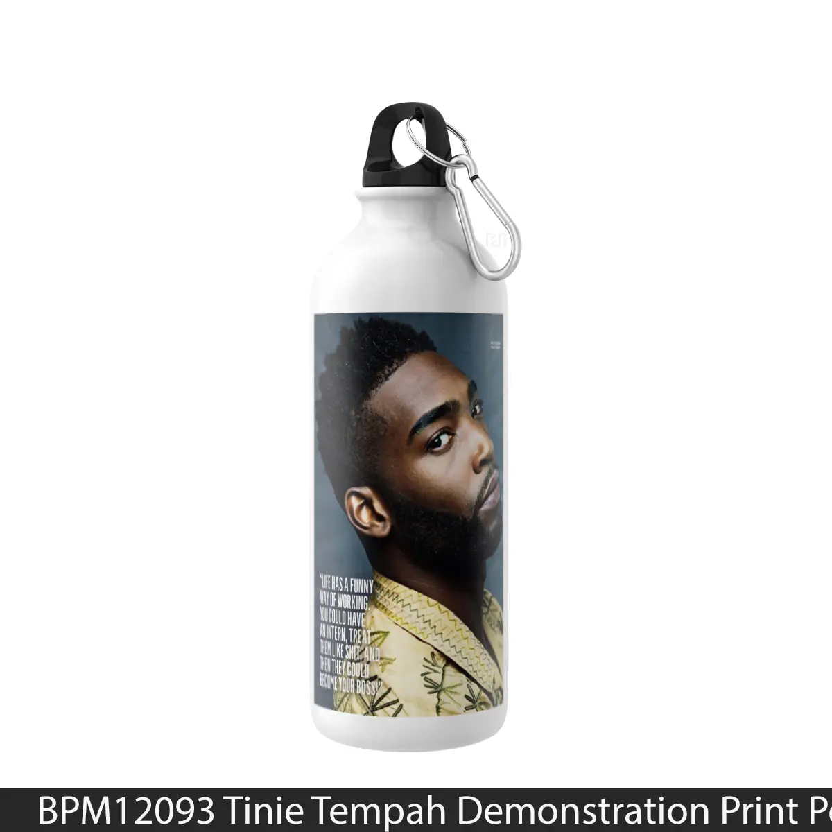 Botol Tinie Tempah Demonstration Print - Music Sport Bottle