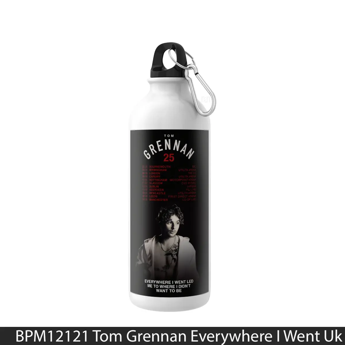 Botol Tom Grennan Everywhere I Went Uk Arena Tour 2025 1 - Music Sport Bottle