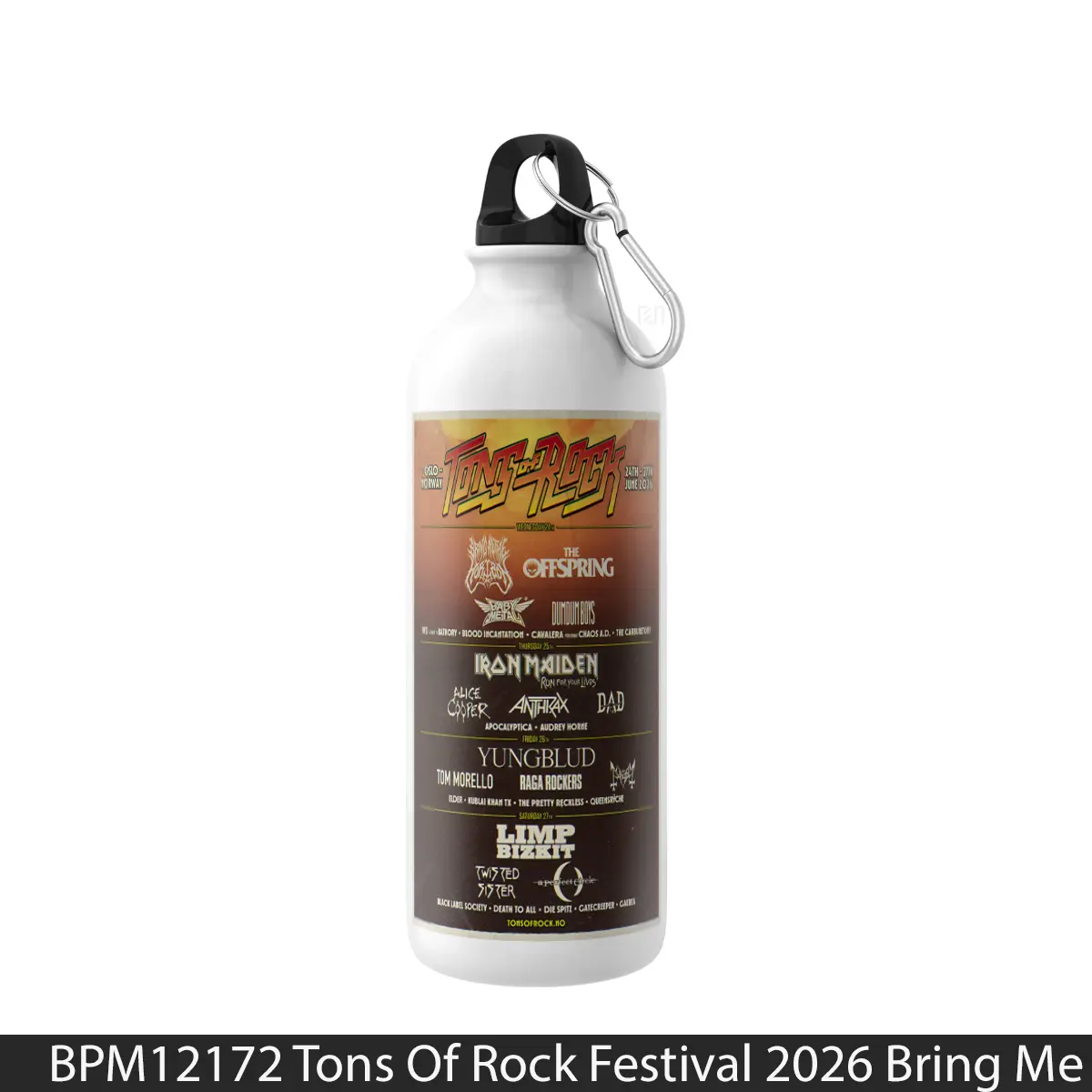 Botol Tons Of Rock Festival 2026 Bring Me The Horizon More - Music Sport Bottle