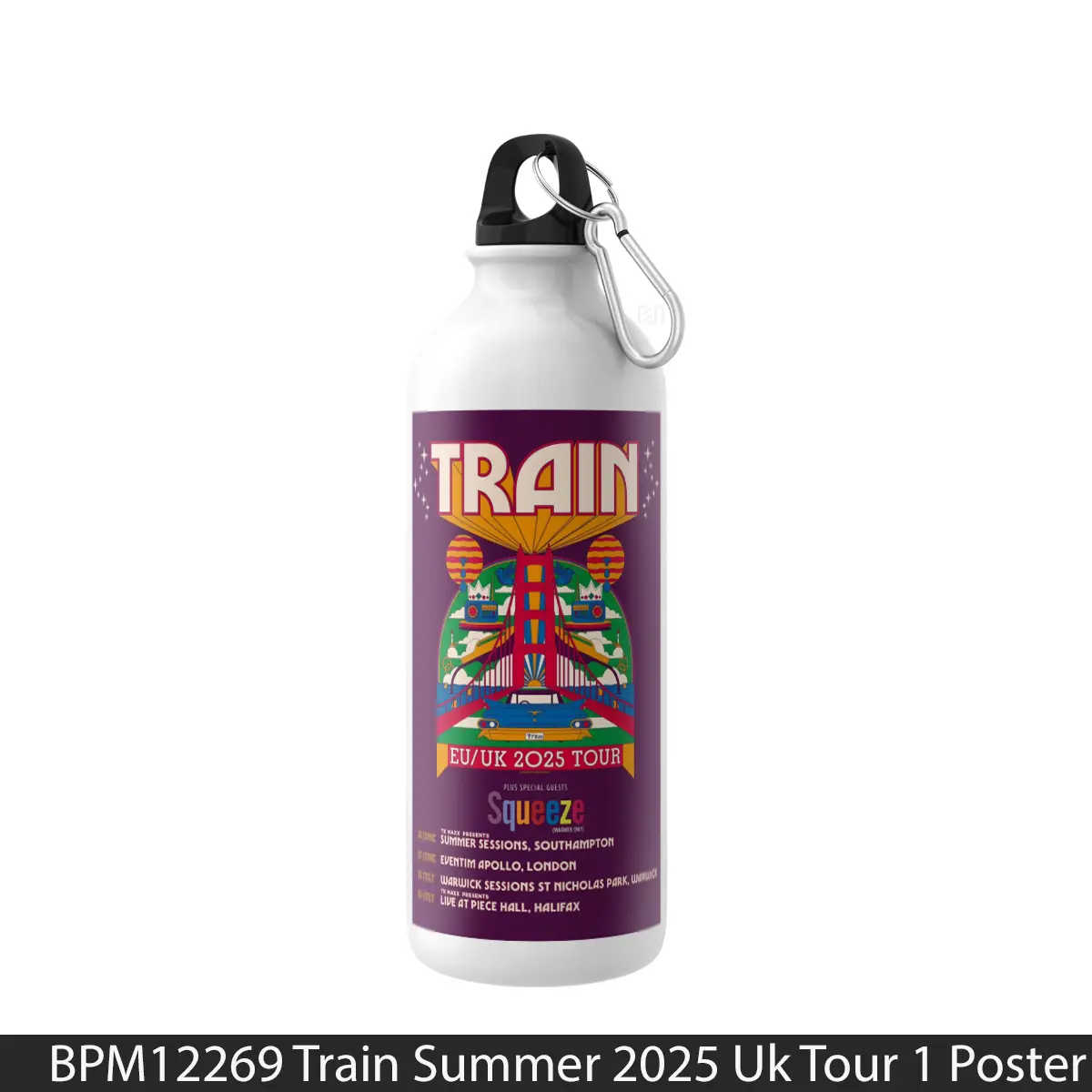 Botol Train Summer 2025 Uk Tour 1 - Music Sport Bottle