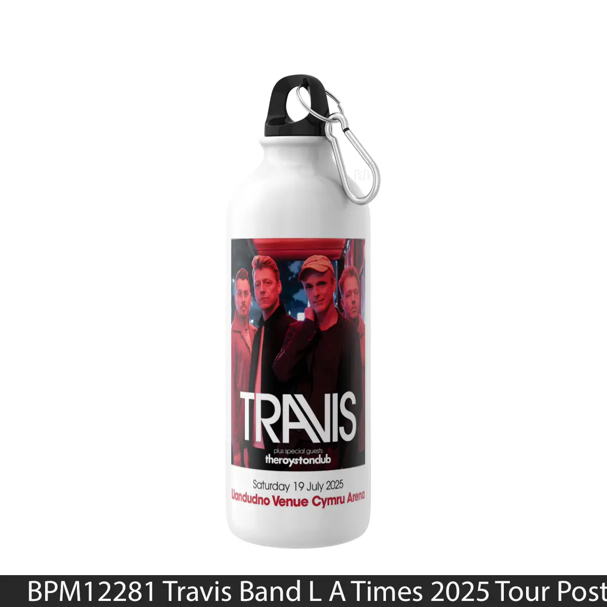 Botol Travis Band L A Times 2025 Tour - Music Sport Bottle
