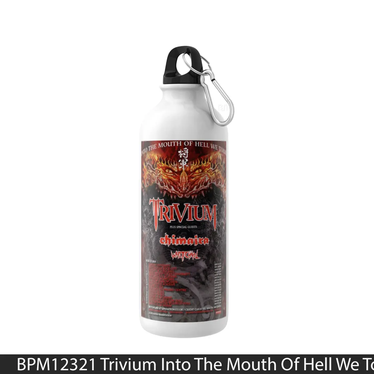 Botol Trivium Into The Mouth Of Hell We Tour 2010 - Music Sport Bottle