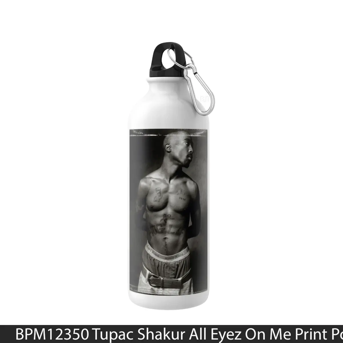 Botol Tupac Shakur All Eyez On Me Print - Music Sport Bottle