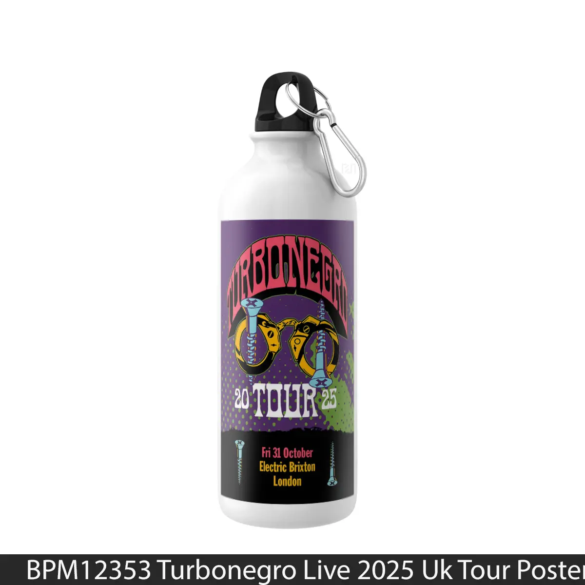 Botol Turbonegro Live 2025 Uk Tour - Music Sport Bottle