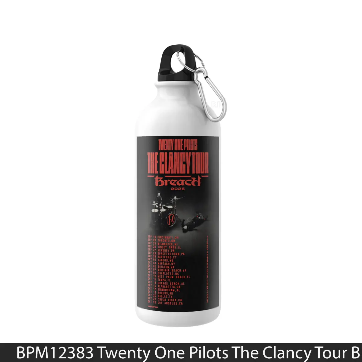Botol Twenty One Pilots The Clancy Tour Breach 2025 Nort - Music Sport Bottle
