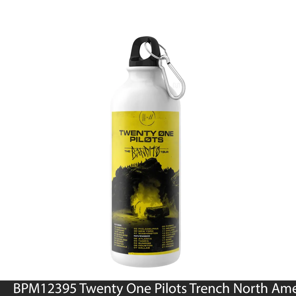 Botol Twenty One Pilots Trench North America Tour 2019 - Music Sport Bottle