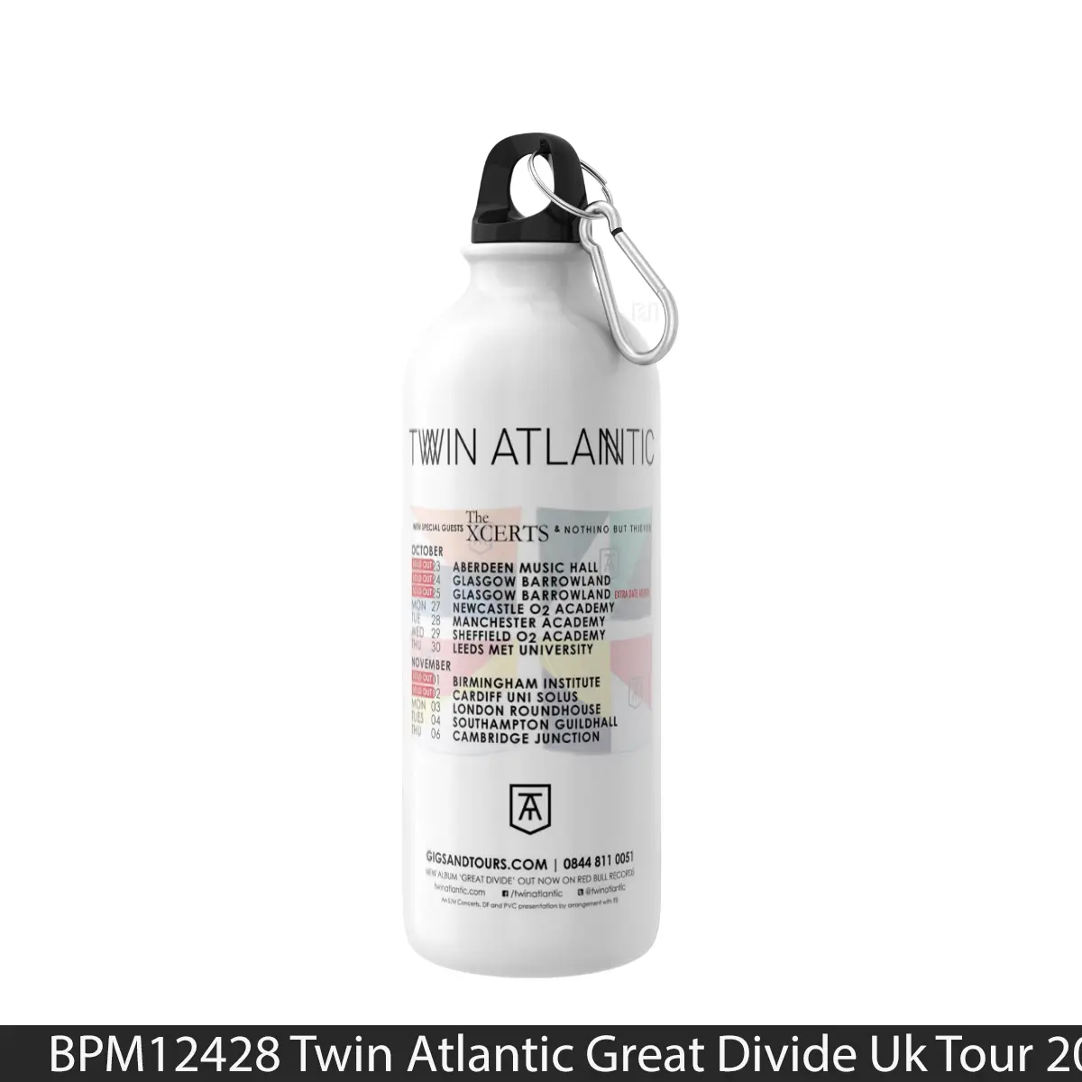 Botol Twin Atlantic Great Divide Uk Tour 2014 - Music Sport Bottle