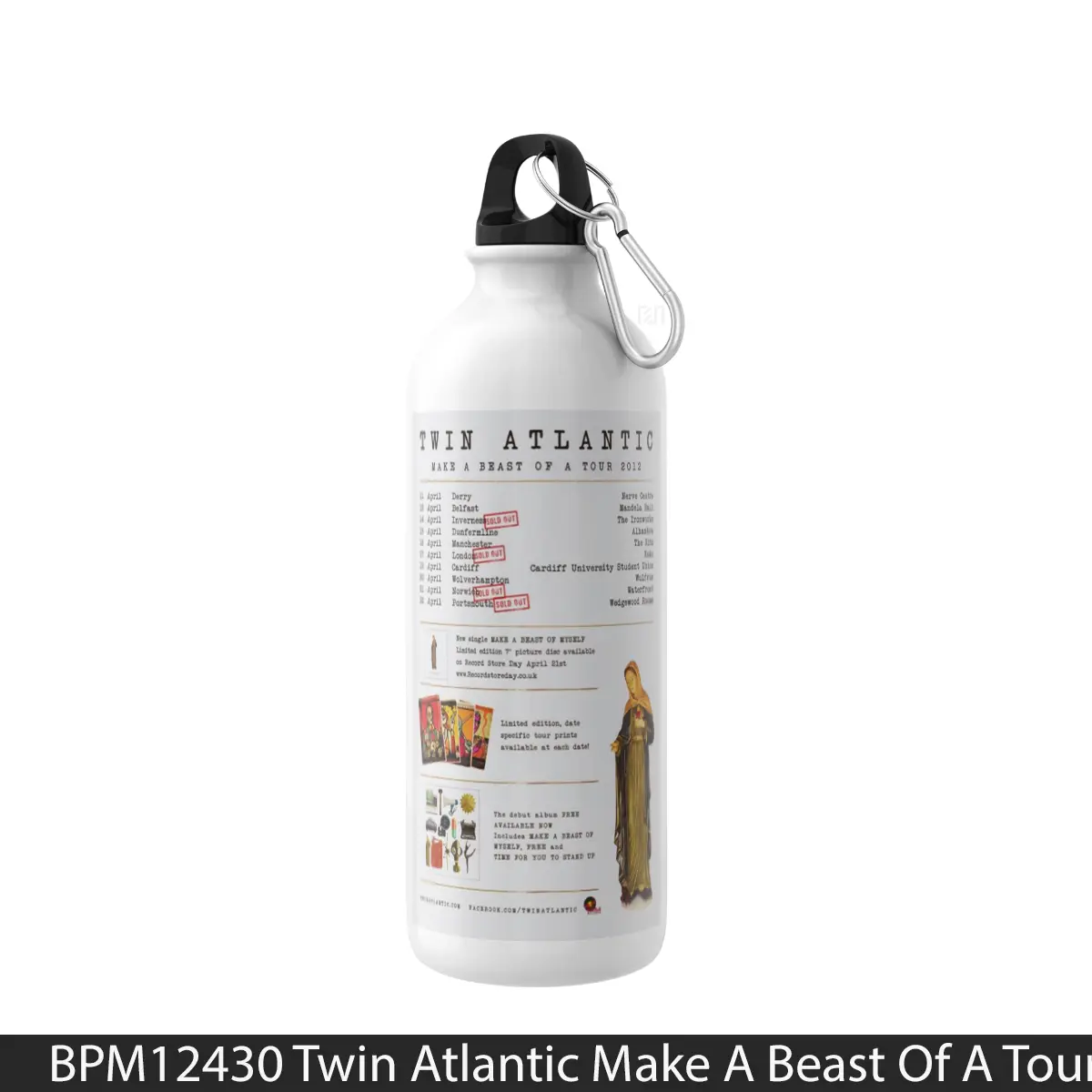 Botol Twin Atlantic Make A Beast Of A Tour 2012 - Music Sport Bottle