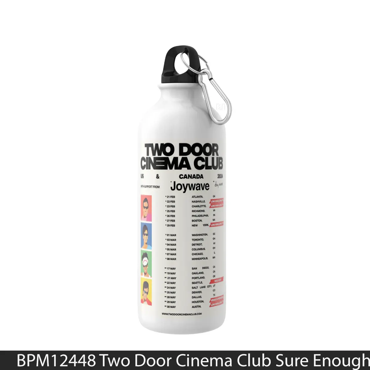 Botol Two Door Cinema Club Sure Enough - Music Sport Bottle