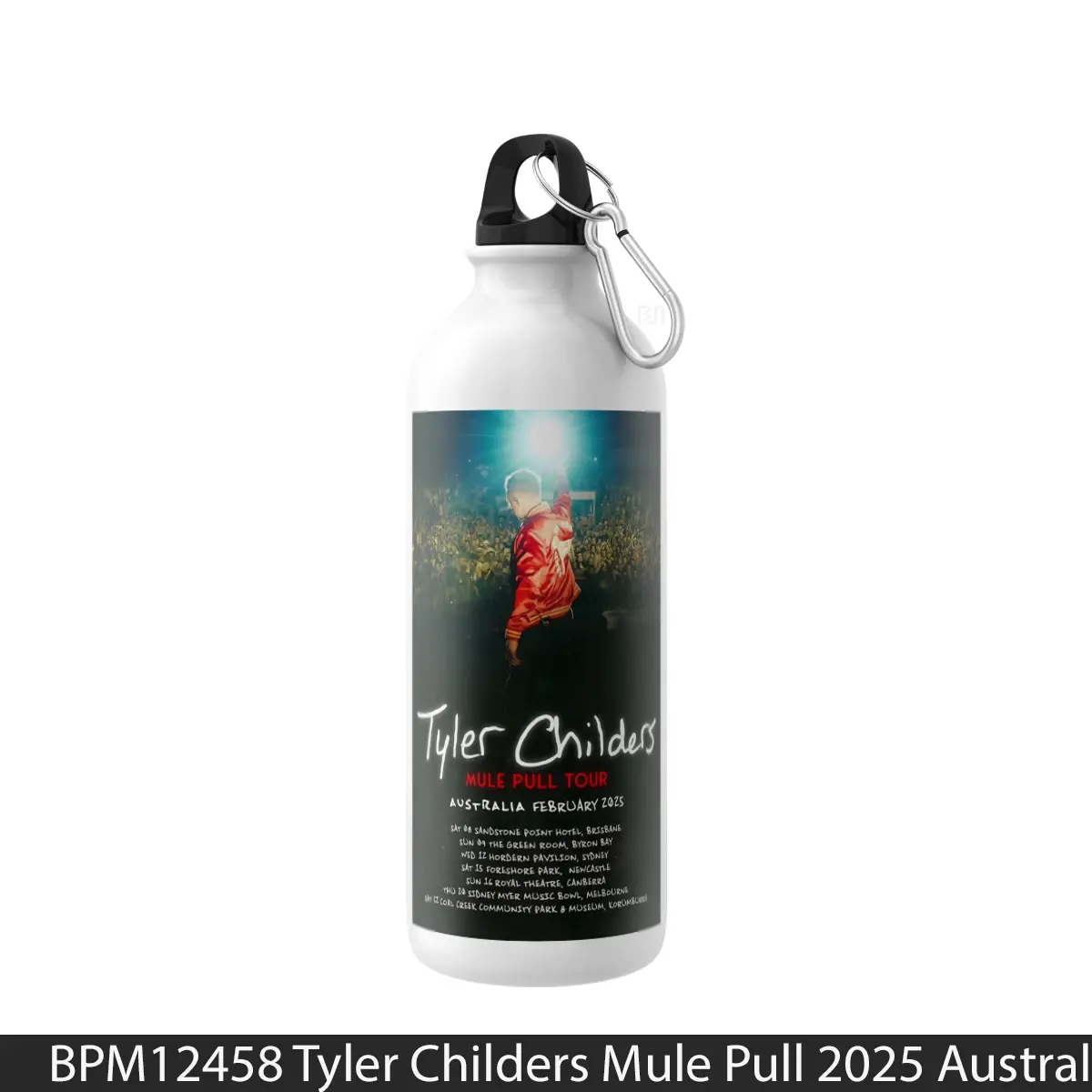 Botol Tyler Childers Mule Pull 2025 Australia Tour Poste - Music Sport Bottle