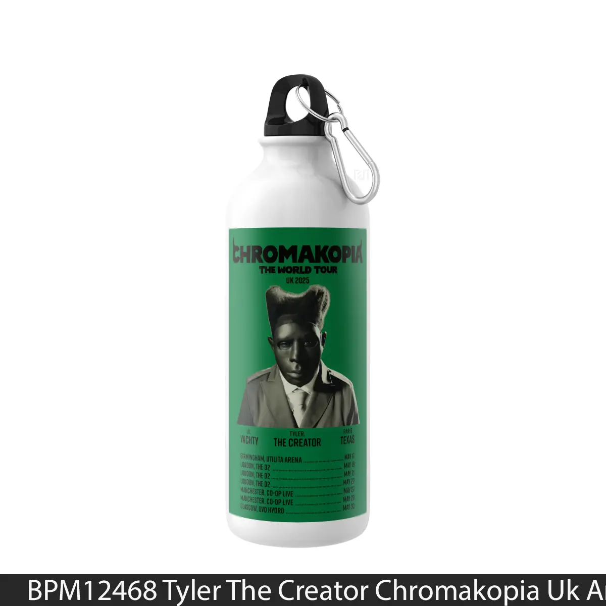 Botol Tyler The Creator Chromakopia Uk Arena Tour 2025 - Music Sport Bottle