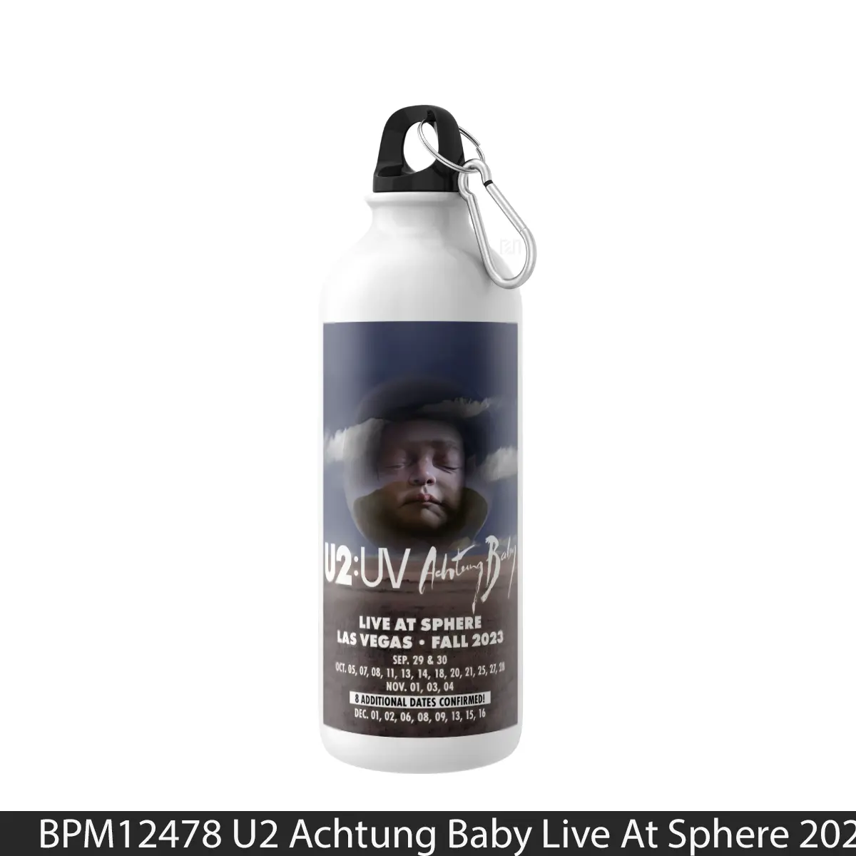 Botol U2 Achtung Baby Live At Sphere 2023 Las Vegas - Music Sport Bottle
