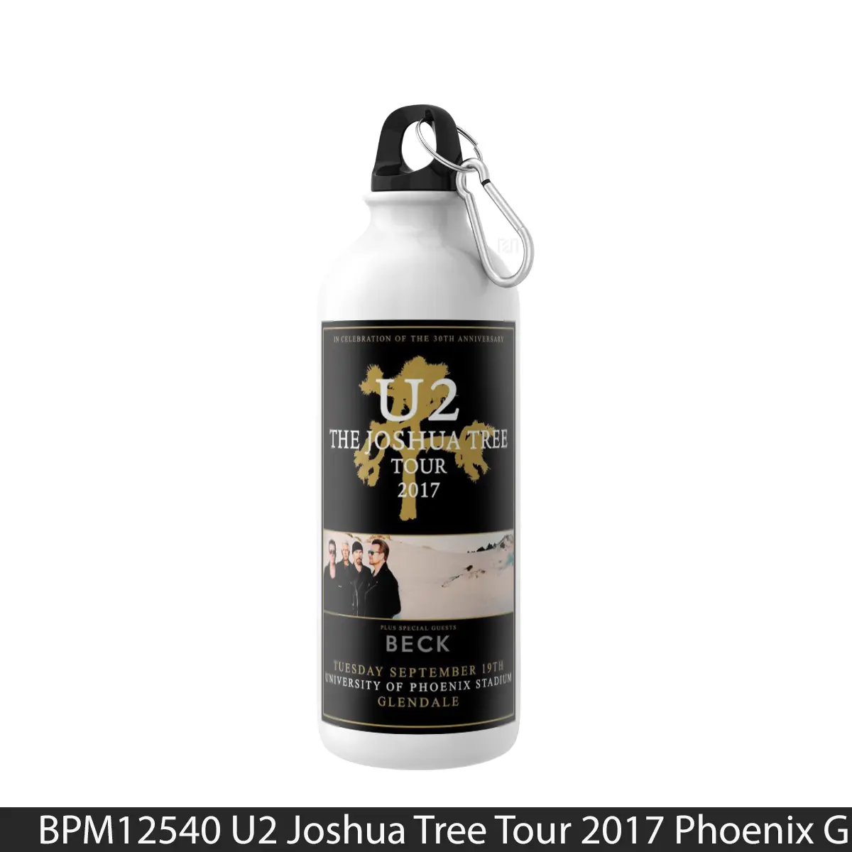 Botol U2 Joshua Tree Tour 2017 Phoenix Glendale - Music Sport Bottle