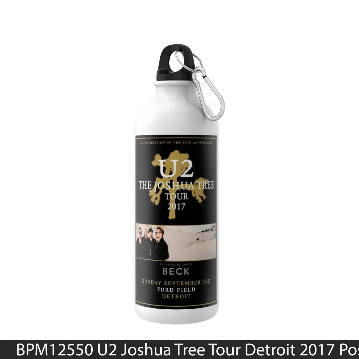 Botol U2 Joshua Tree Tour Detroit 2017 - Music Sport Bottle