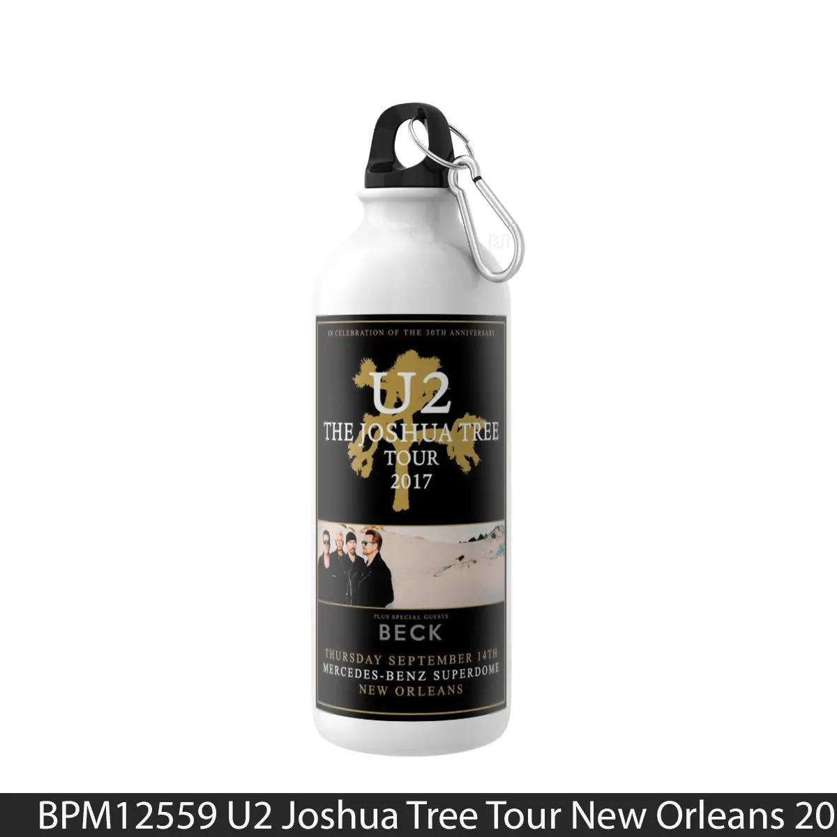 Botol U2 Joshua Tree Tour New Orleans 2017 - Music Sport Bottle