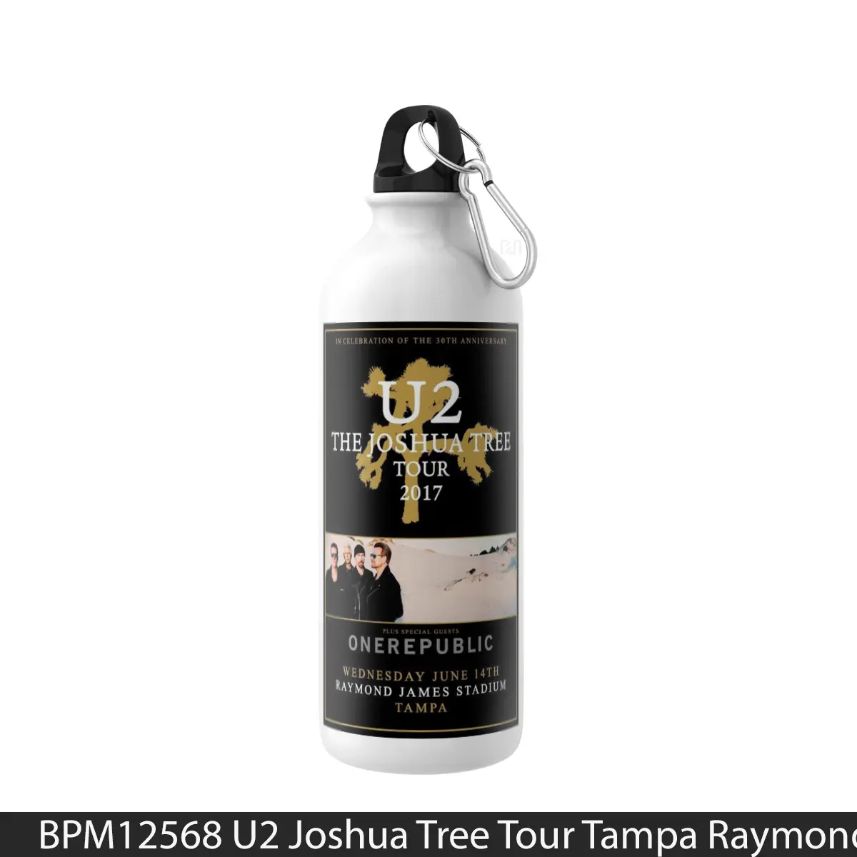 Botol U2 Joshua Tree Tour Tampa Raymond James Stadium - Music Sport Bottle