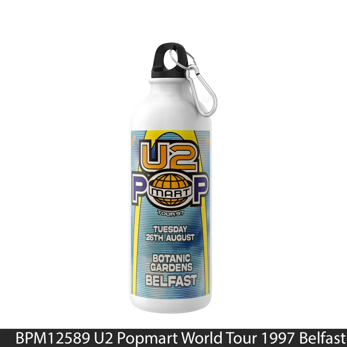 Botol U2 Popmart World Tour 1997 Belfast - Music Sport Bottle