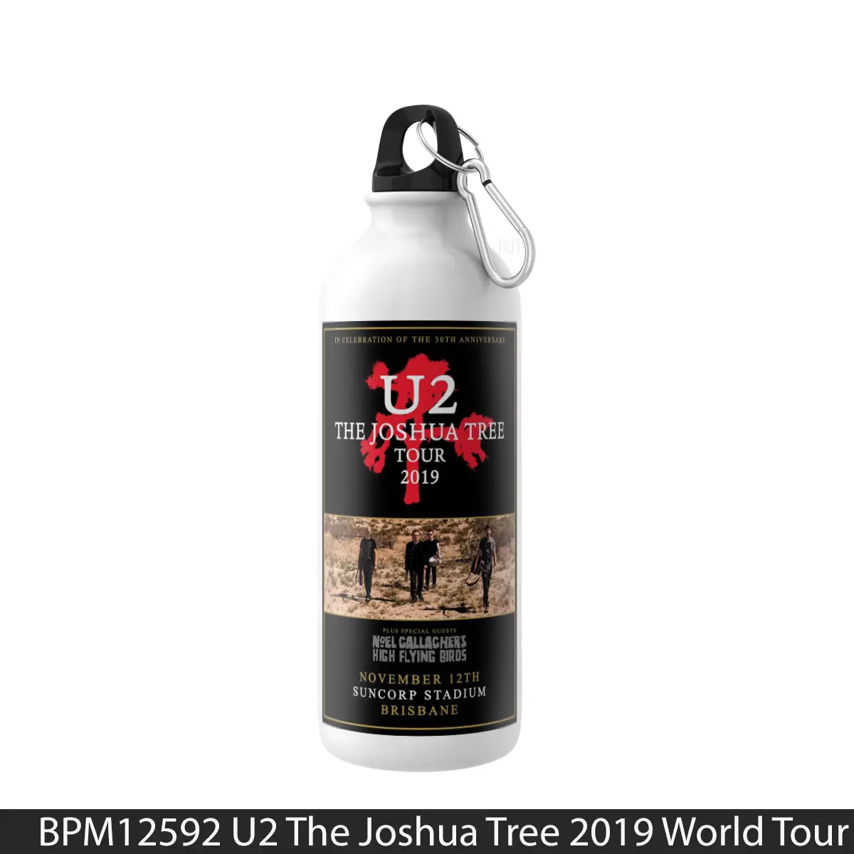 Botol U2 The Joshua Tree 2019 World Tour Gold Brisbane Suncorp Stadium Australia - Music Sport Bottle