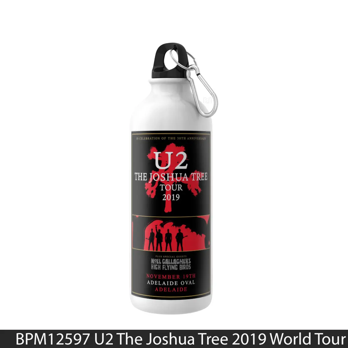 Botol U2 The Joshua Tree 2019 World Tour Red Adelaide Oval Australia - Music Sport Bottle