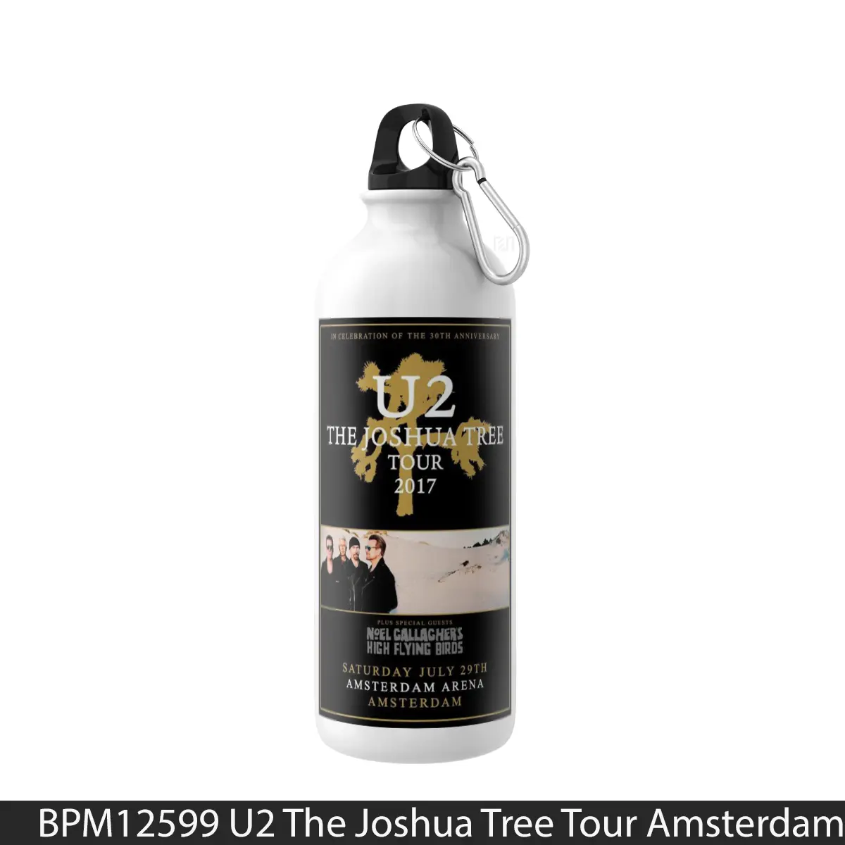 Botol U2 The Joshua Tree Tour Amsterdam 2017 - Music Sport Bottle