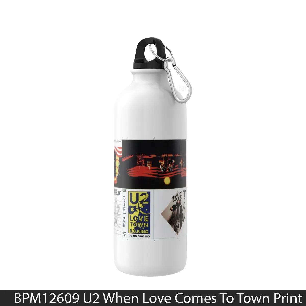 Botol U2 When Love Comes To Town Print - Music Sport Bottle
