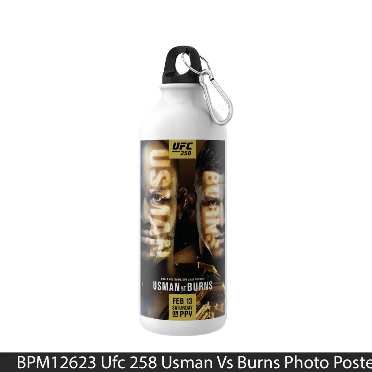 Botol Ufc 258 Usman Vs Burns Photo - Music Sport Bottle