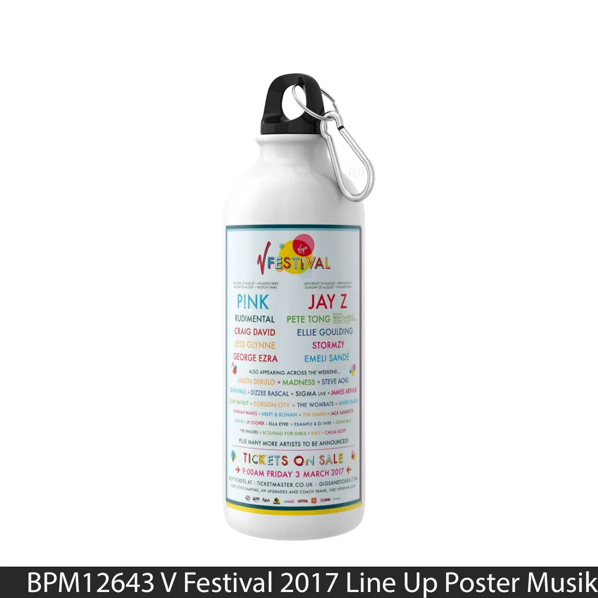 Botol V Festival 2017 Line Up - Music Sport Bottle