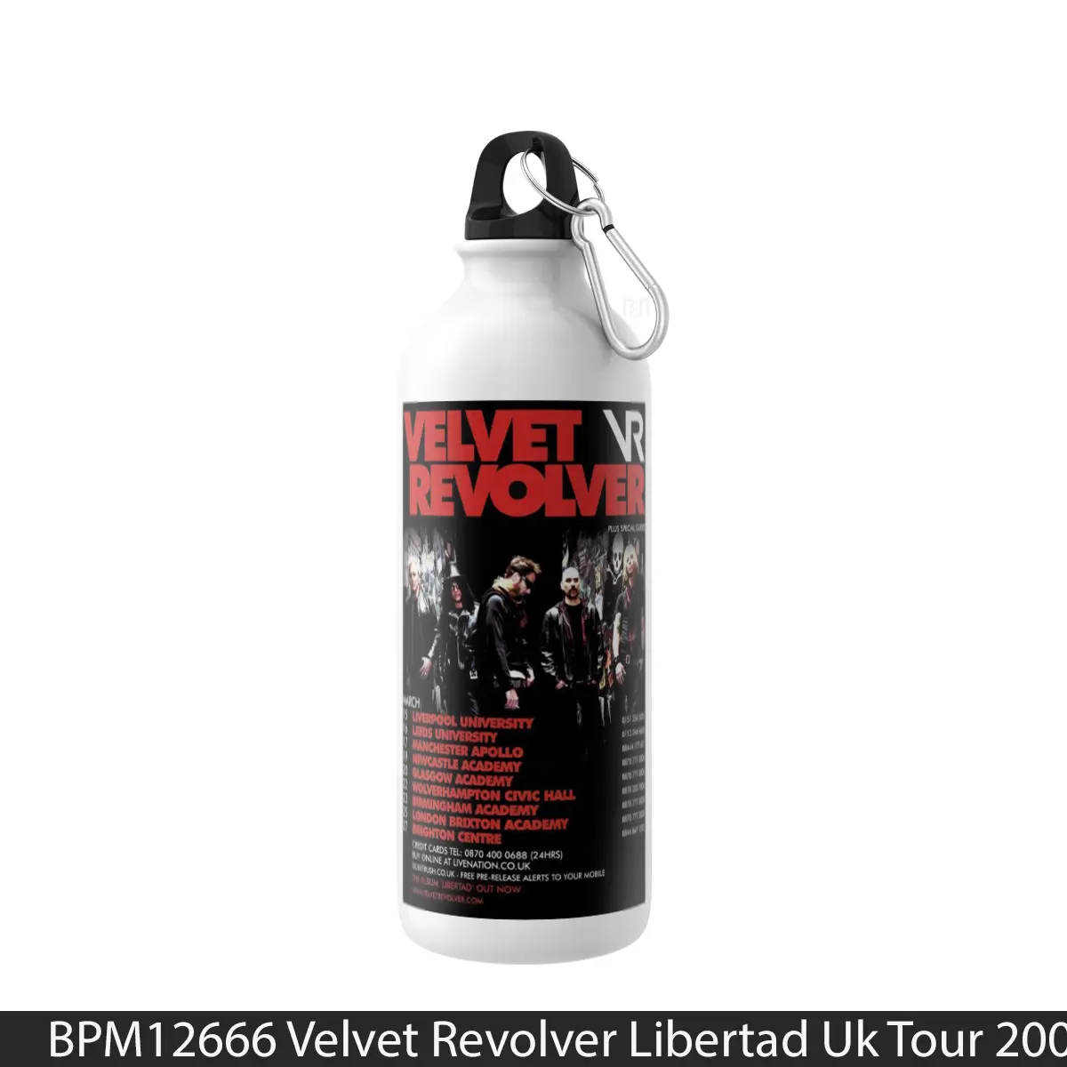 Botol Velvet Revolver Libertad Uk Tour 2008 - Music Sport Bottle