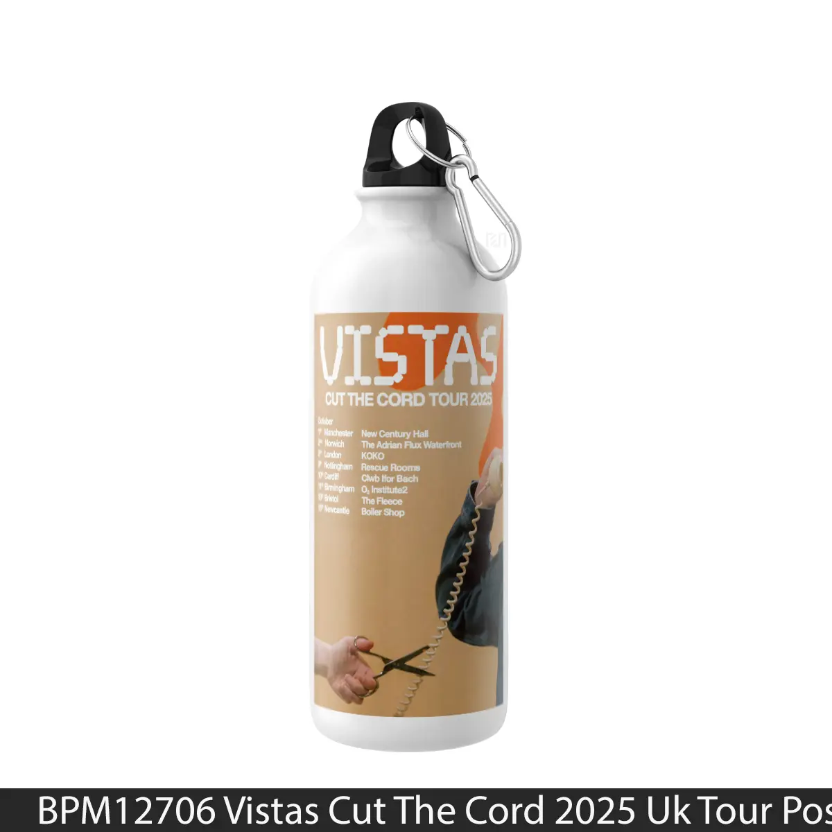 Botol Vistas Cut The Cord 2025 Uk Tour - Music Sport Bottle