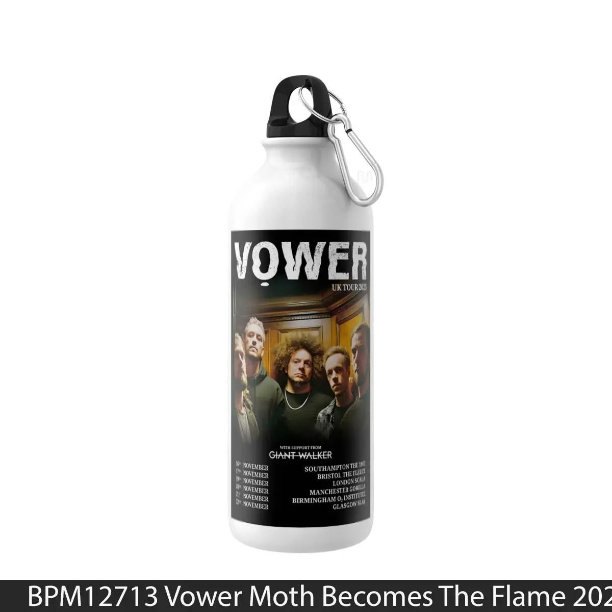 Botol Vower Moth Becomes The Flame 2025 Uk Tour - Music Sport Bottle