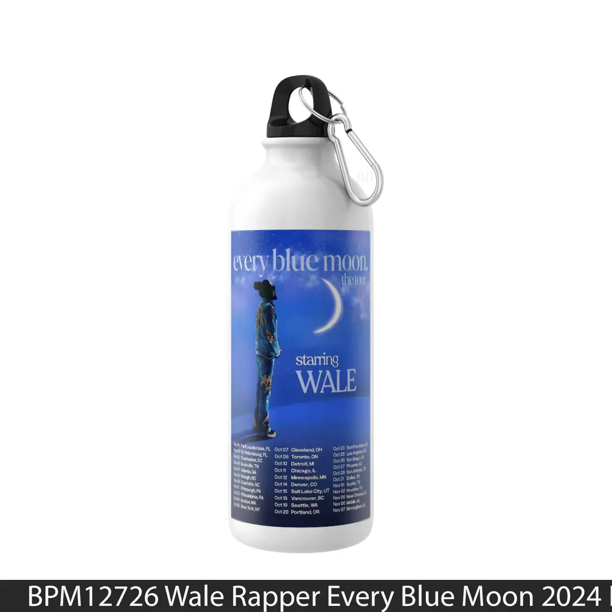 Botol Wale Rapper Every Blue Moon 2024 North American - Music Sport Bottle