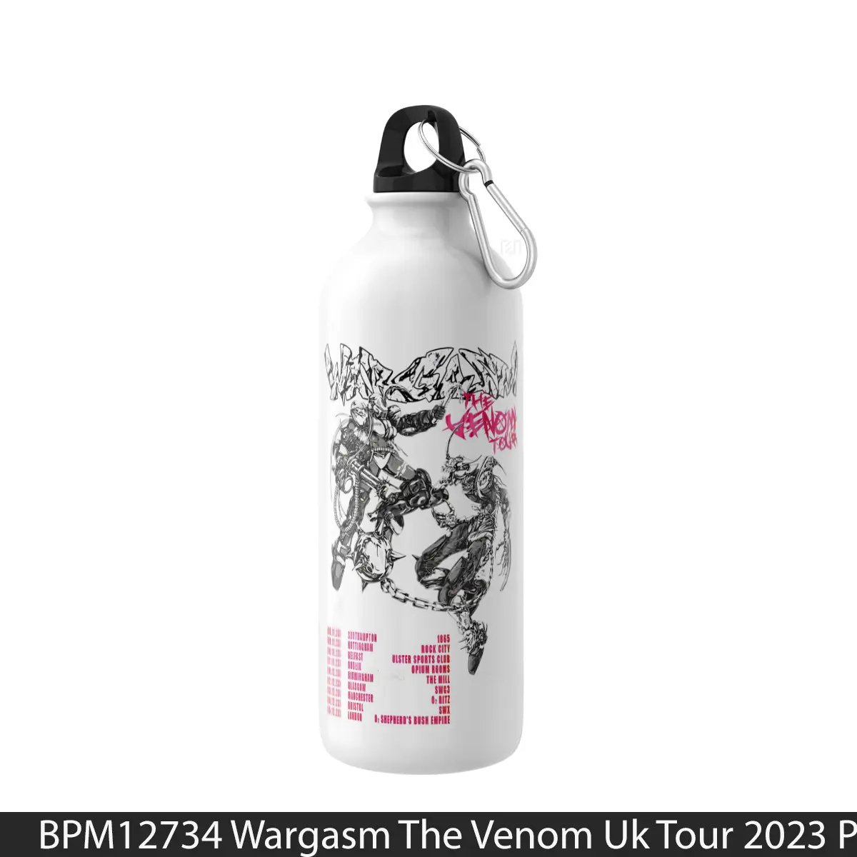 Botol Wargasm The Venom Uk Tour 2023 - Music Sport Bottle