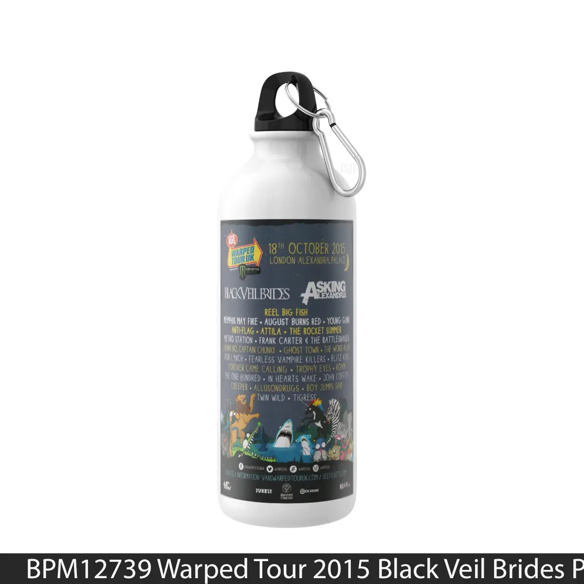 Botol Warped Tour 2015 Black Veil Brides - Music Sport Bottle