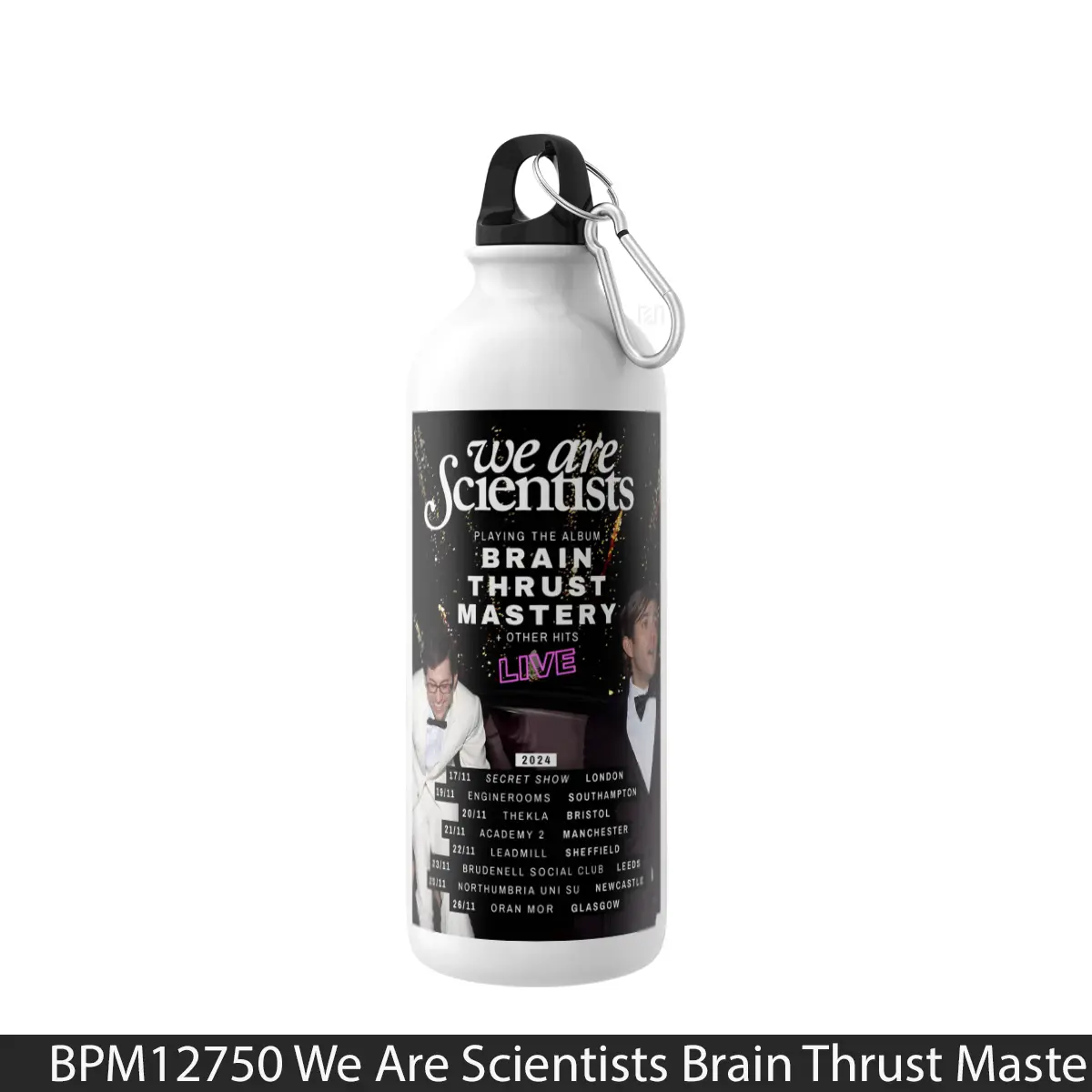 Botol We Are Scientists Brain Thrust Mastery 2024 Uk Tou 1 - Music Sport Bottle