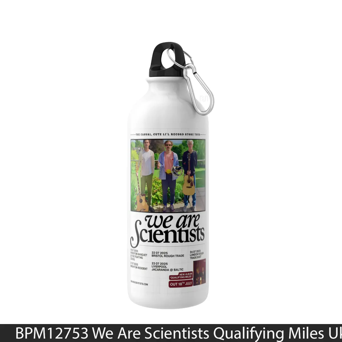 Botol We Are Scientists Qualifying Miles Uk Tour 2025 - Music Sport Bottle