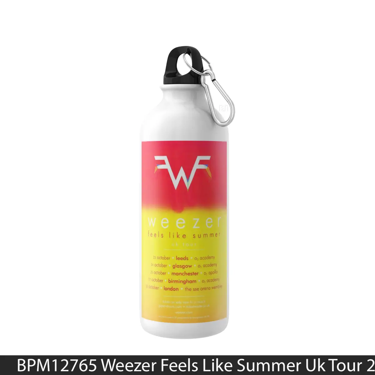 Botol Weezer Feels Like Summer Uk Tour 2017 - Music Sport Bottle