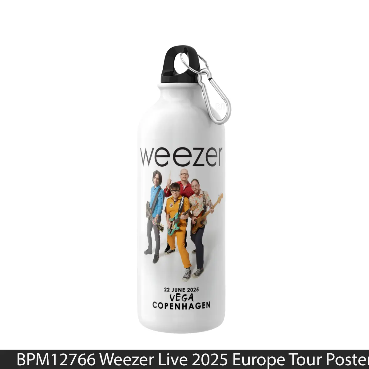 Botol Weezer Live 2025 Europe Tour - Music Sport Bottle