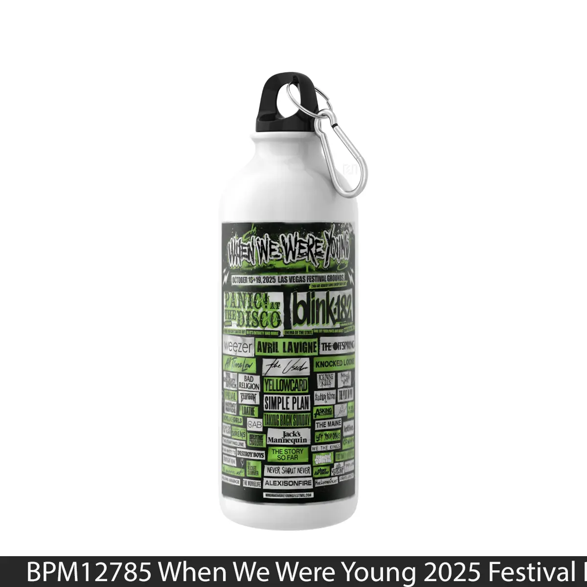 Botol When We Were Young 2025 Festival Panic At The Disc - Music Sport Bottle