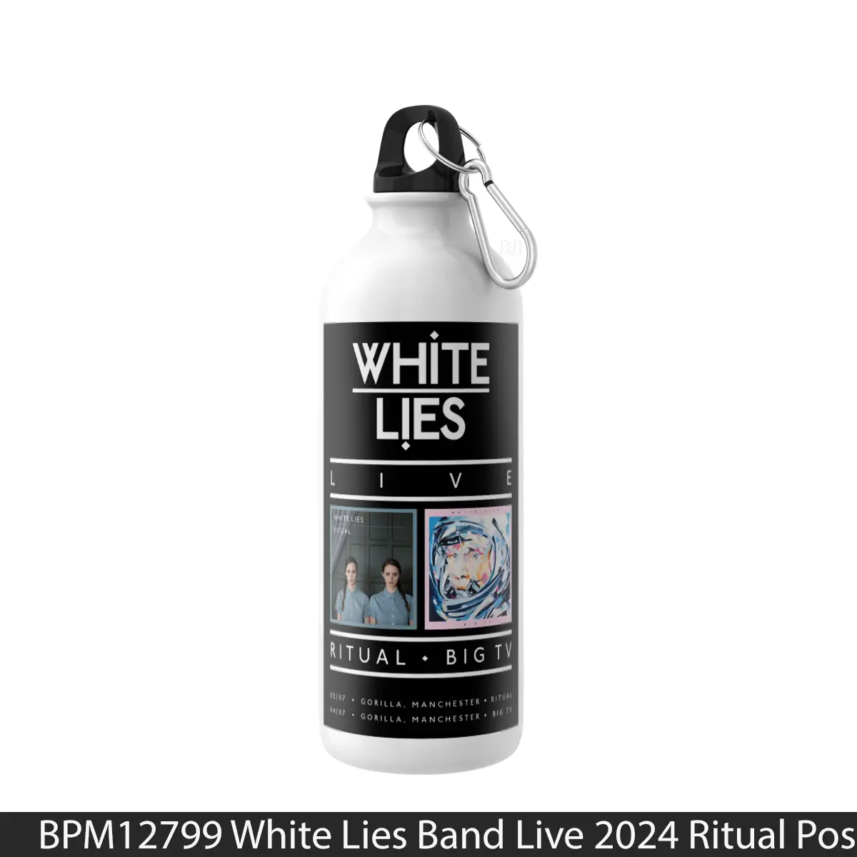 Botol White Lies Band Live 2024 Ritual - Music Sport Bottle