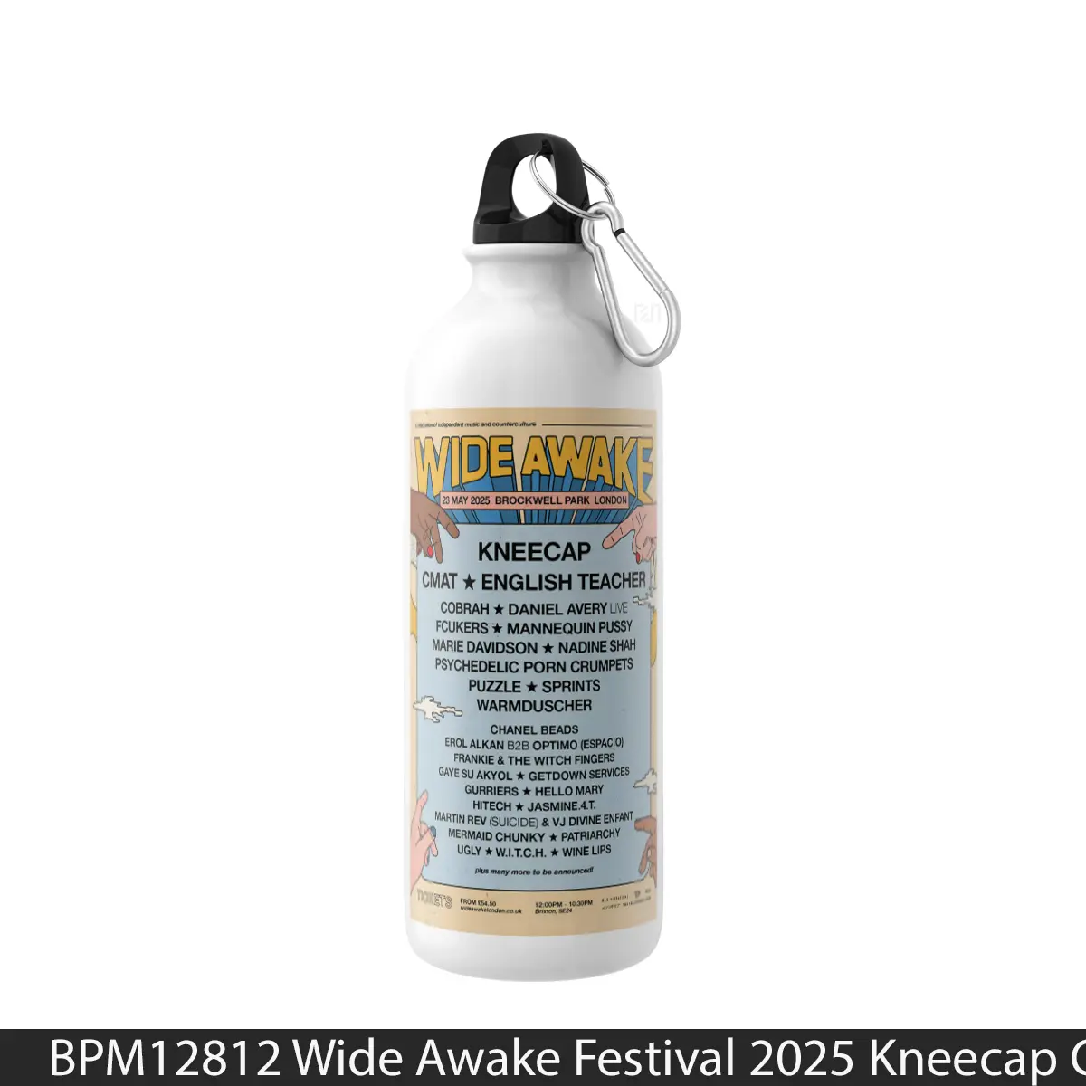 Botol Wide Awake Festival 2025 Kneecap Cmat - Music Sport Bottle